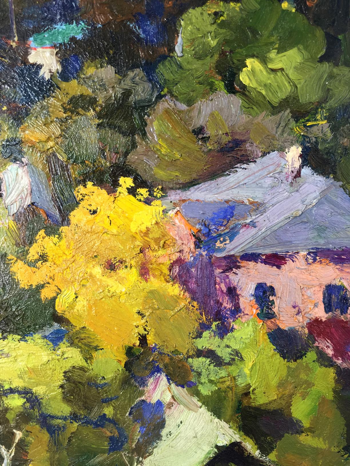 Oil painting Speech Port original picture painter