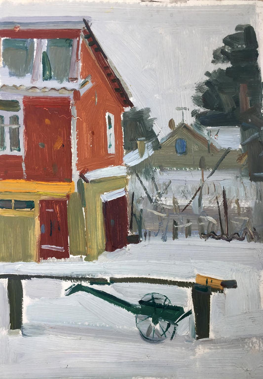 Oil painting Artist's workshop Sergei Alekseevich Grigoriev