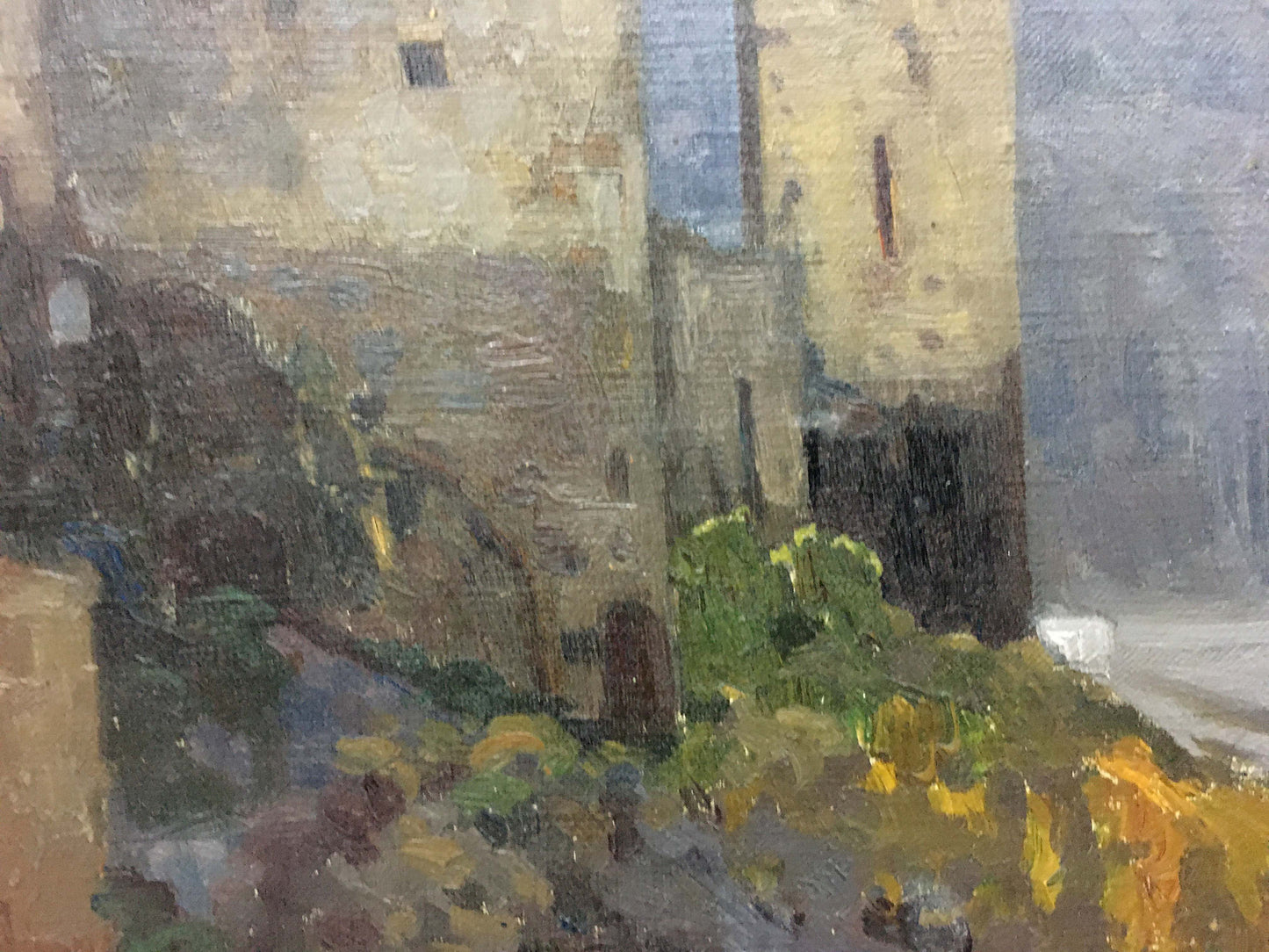Oil painting Castle ruins Himona Nikolay Petrovich