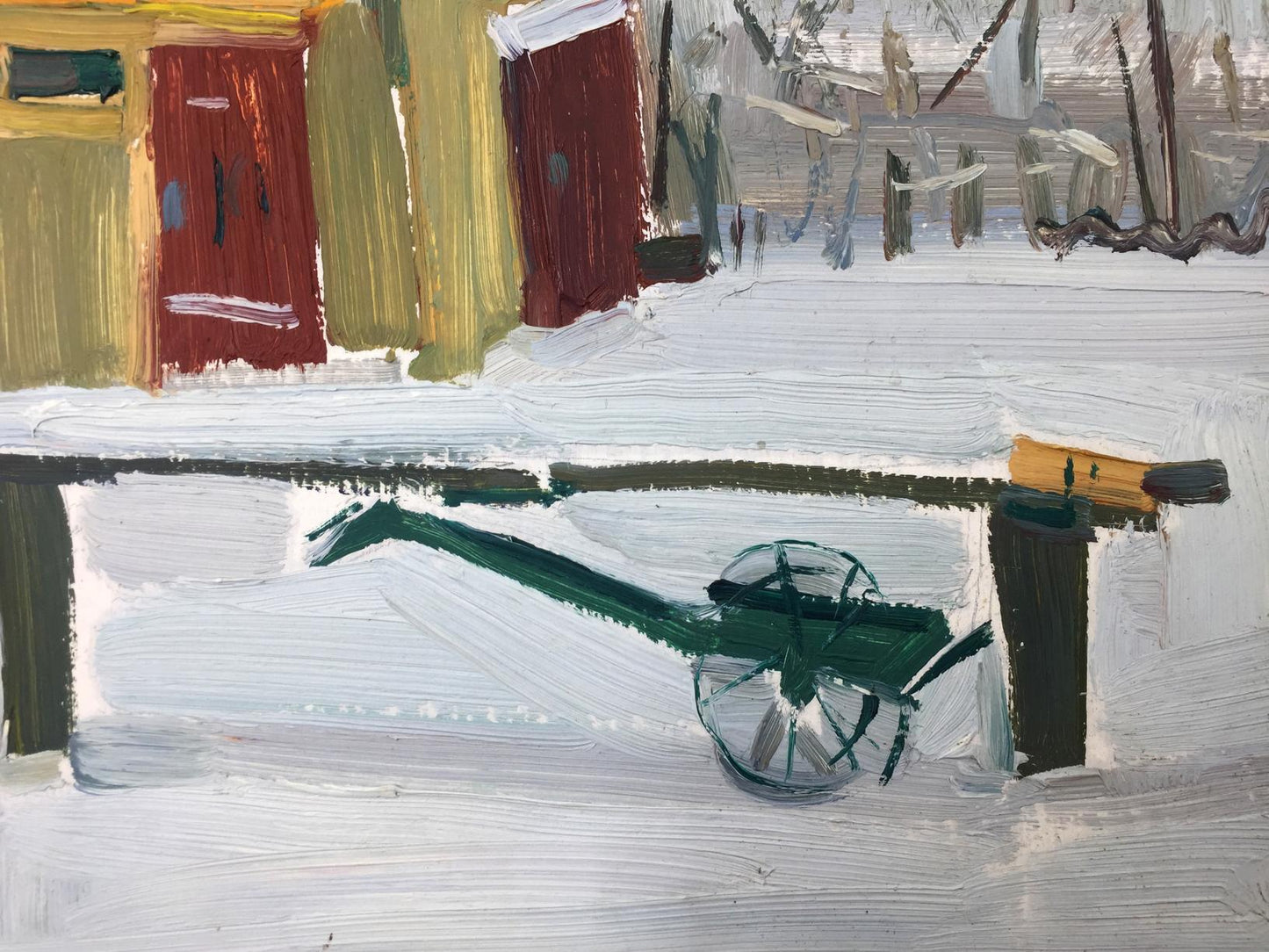 Oil painting Artist's workshop Sergei Alekseevich Grigoriev