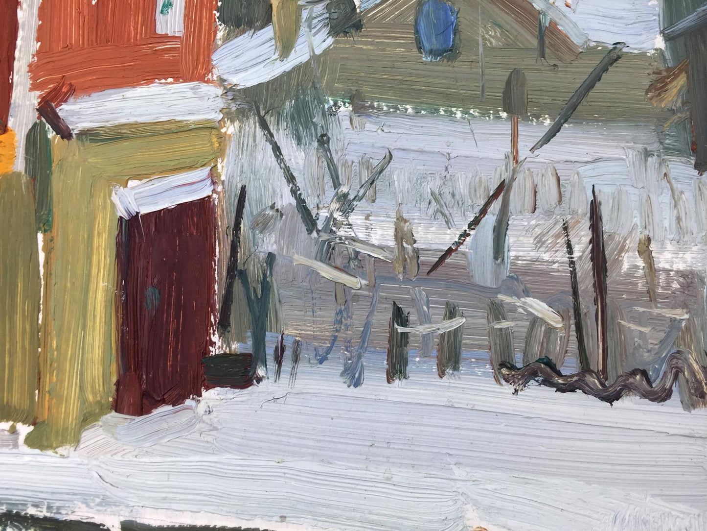 Oil painting Artist's workshop Sergei Alekseevich Grigoriev