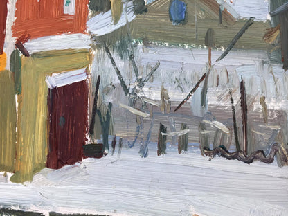 Oil painting Artist's workshop Sergei Alekseevich Grigoriev