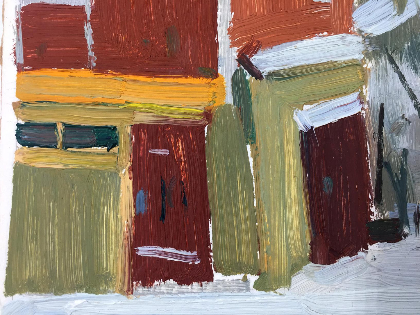 Oil painting Artist's workshop Sergei Alekseevich Grigoriev