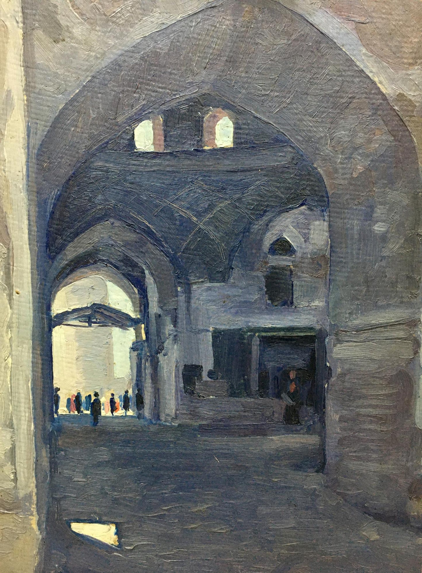 Oil painting Road to the market Bondarovich Anatoly Martynovich