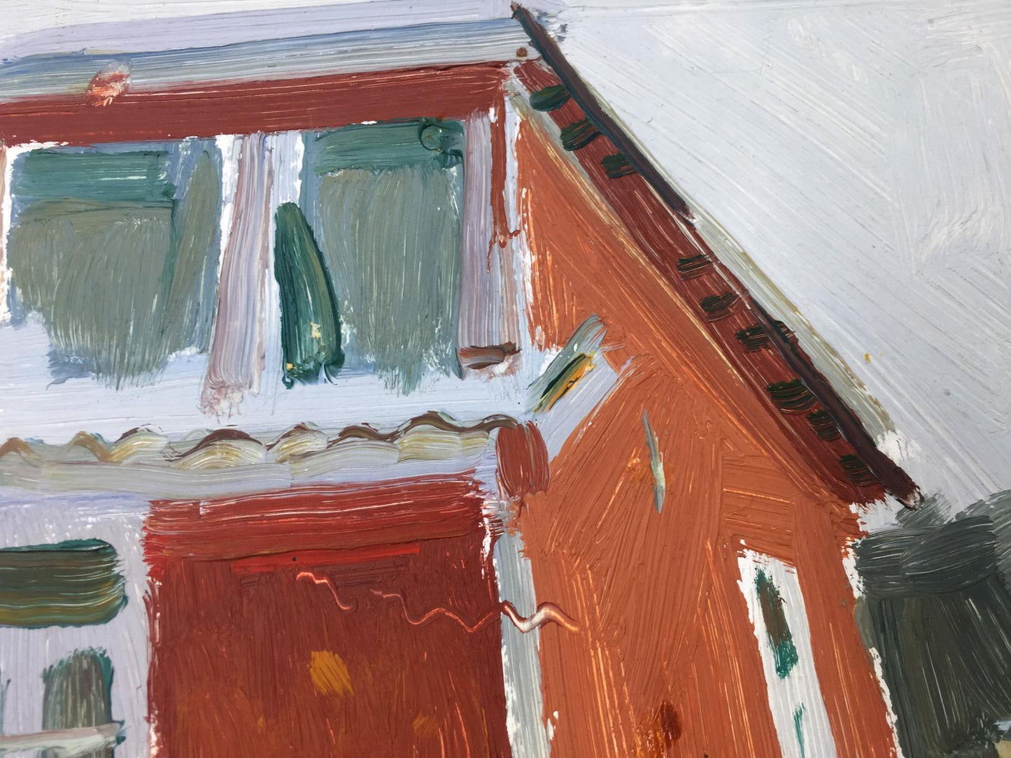 Oil painting Artist's workshop Sergei Alekseevich Grigoriev