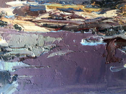 Oil painting Winter Nature Landscape 