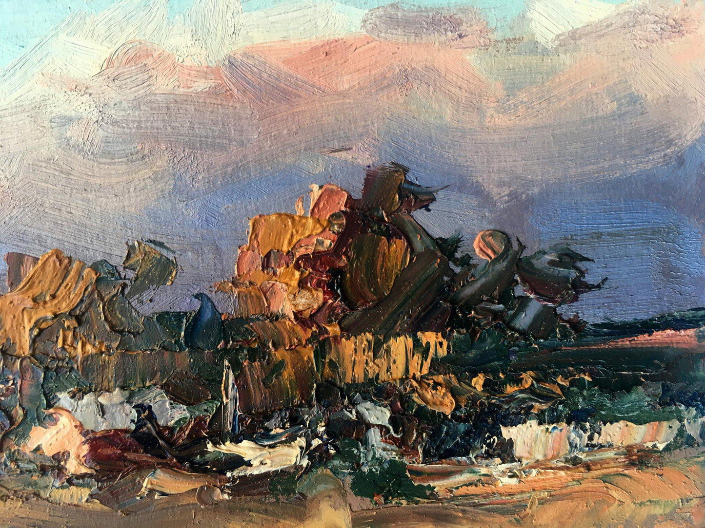 Evening Creeps In, an oil painting by Alexander Nikolaevich Cherednichenko