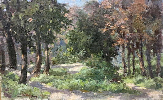 Oil painting Forest D. Nevkrytyy