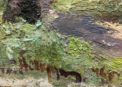 Oil painting Forest D. Nevkrytyy