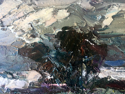 Oil painting Rainy Nature Landscape 