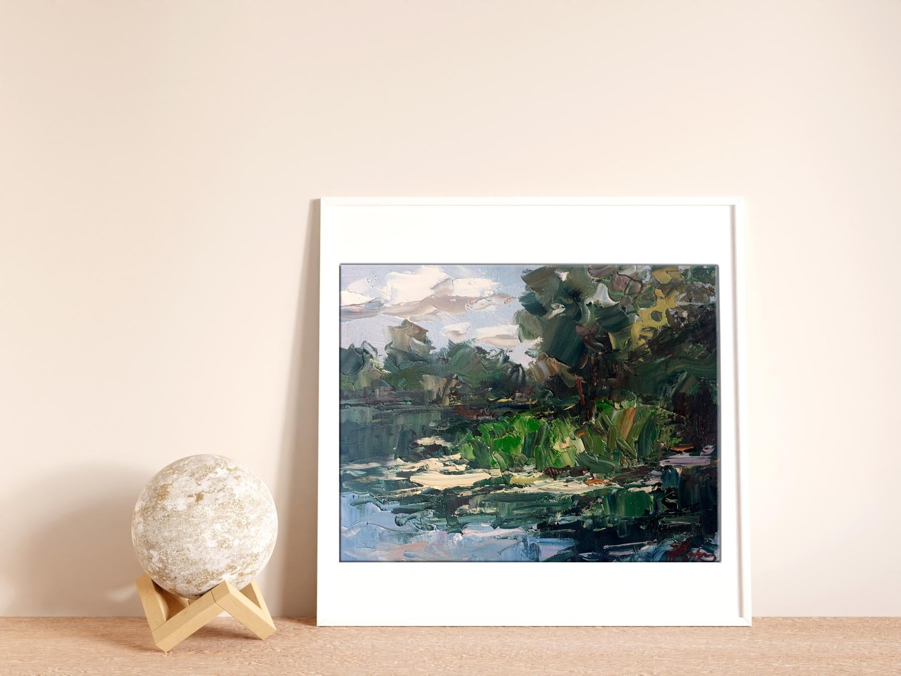 Oil painting River 