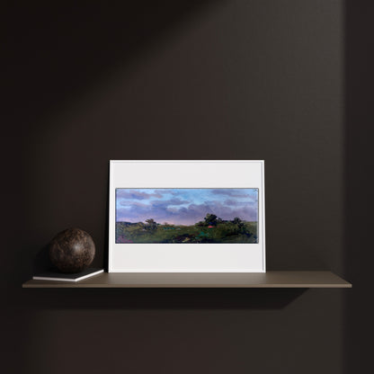 Oil painting Silence Evening 