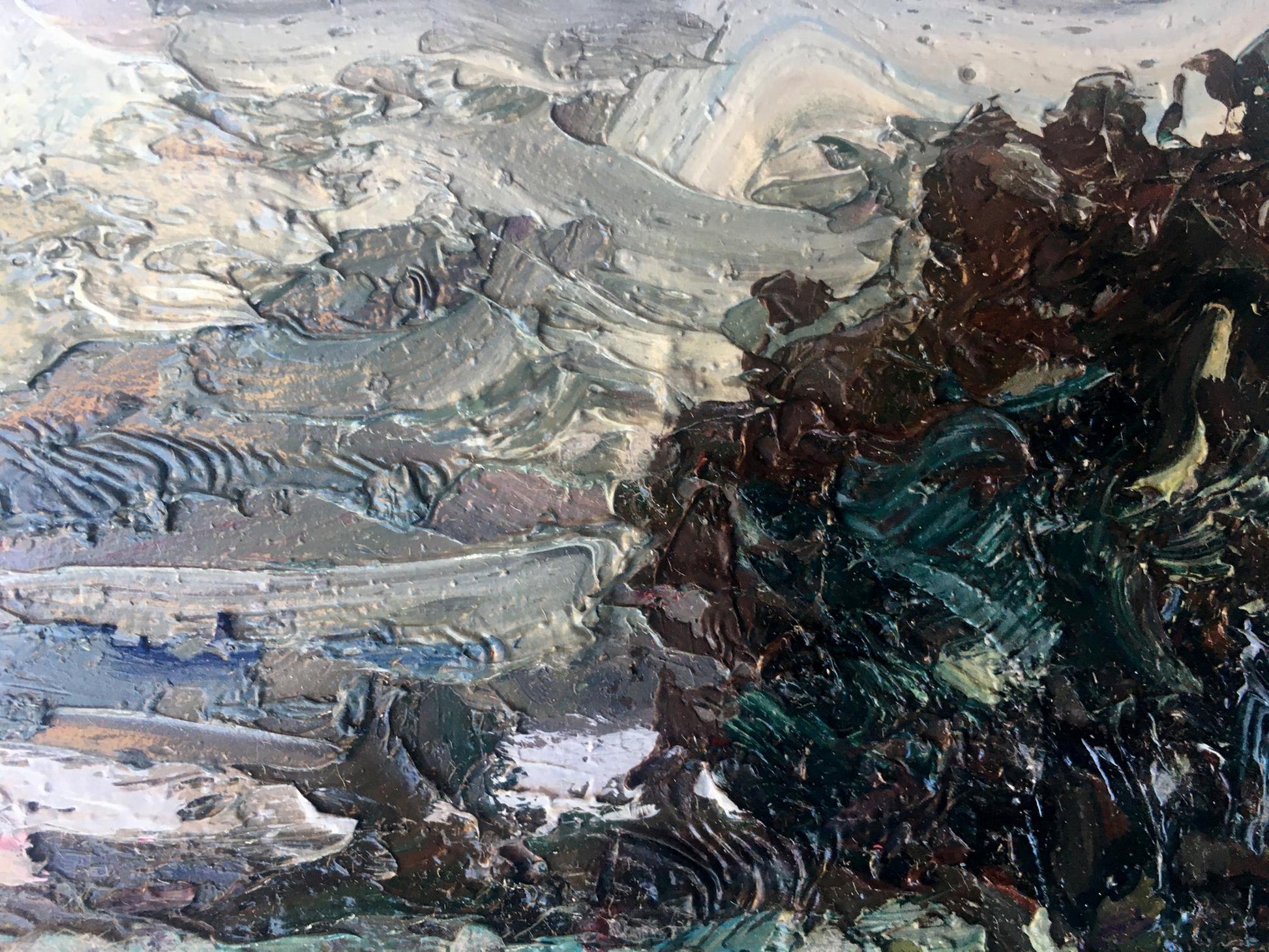 Oil painting Rainy Landscape 