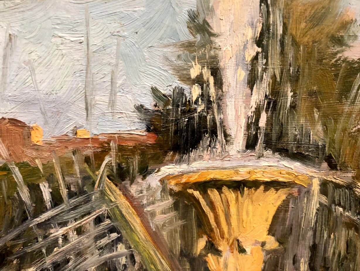 Oil painting Well Tkachenko Evgeny Nikolaevich