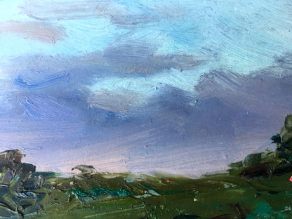 Oil painting Evening Nature Landscape 