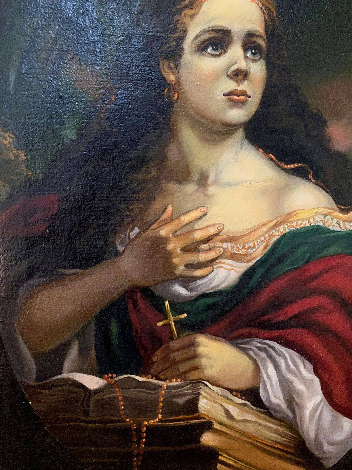 Oil painting Maria Magdalena Alexander Arkadievich Litvinov