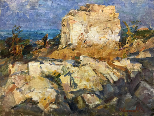 Oil painting Cliffs Sokolov Vladimir Alexandrovich