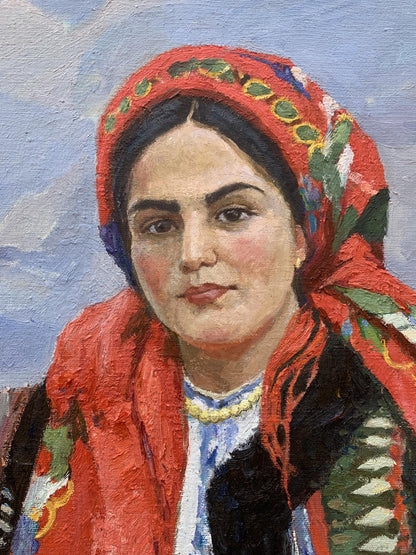 Oil painting Embroiderer Ivan Loboda
