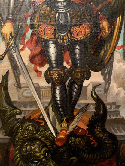 Oil painting Archangel Gabril Alexander Arkadievich Litvinov
