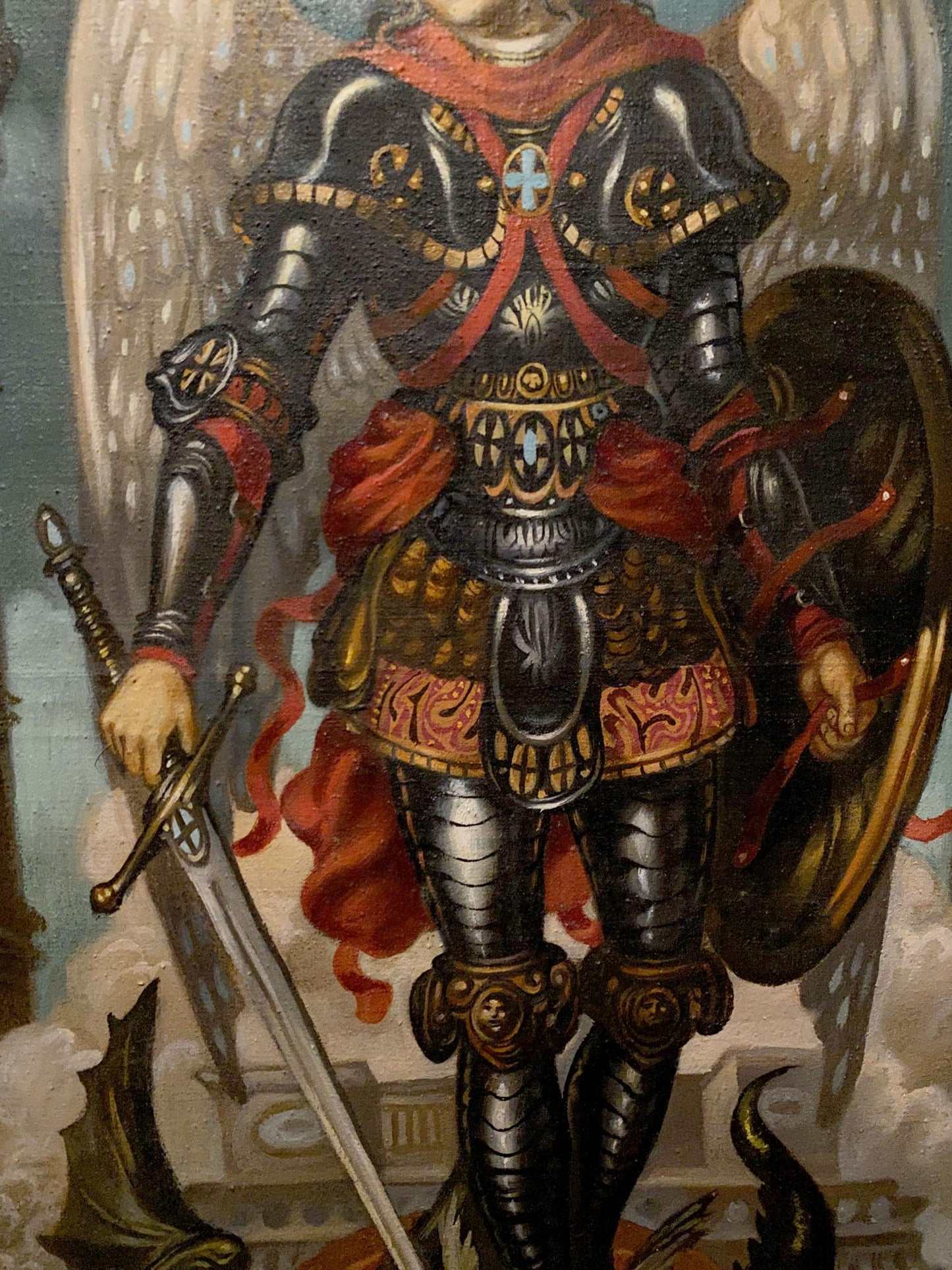 Oil painting Archangel Gabril Alexander Arkadievich Litvinov