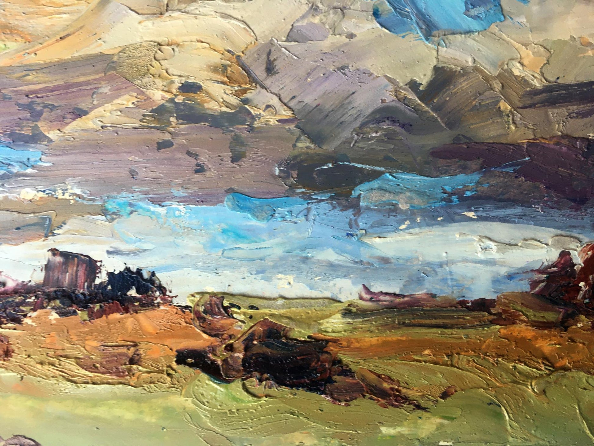 Oil painting Autumn Landscape 