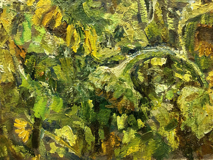 Oil painting Field of sunflowers Zvyagintsev Rostislav Mikhailovich