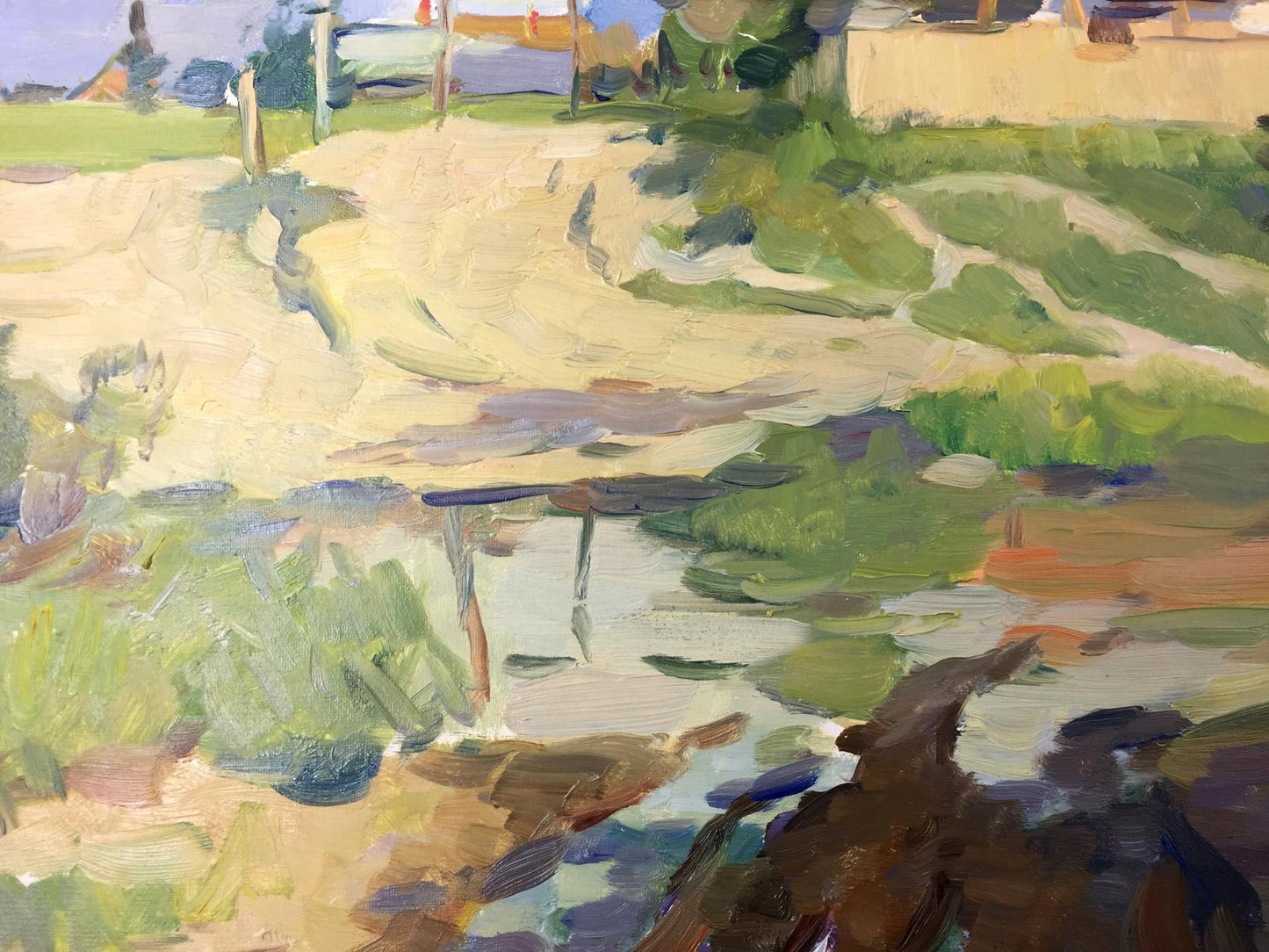 Oil painting Road to the Carpathians El'bert V. A.