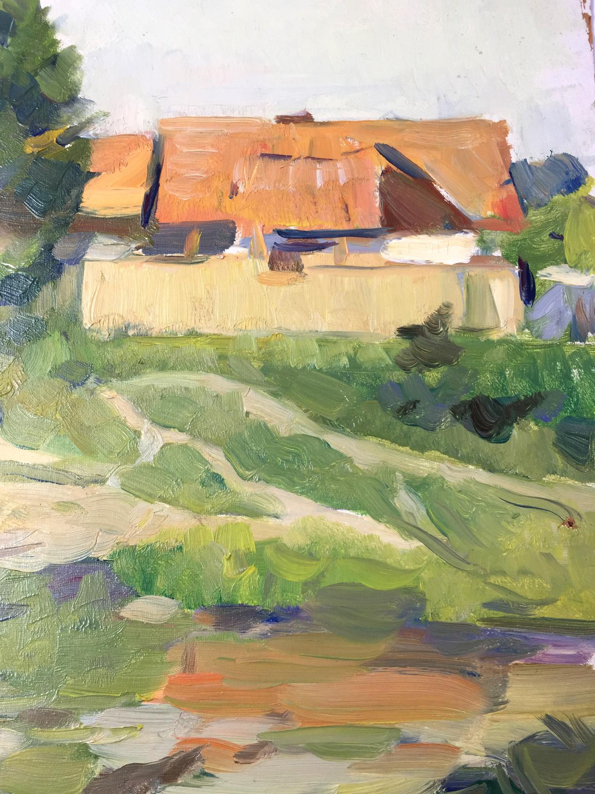 Oil painting Road to the Carpathians El'bert V. A.