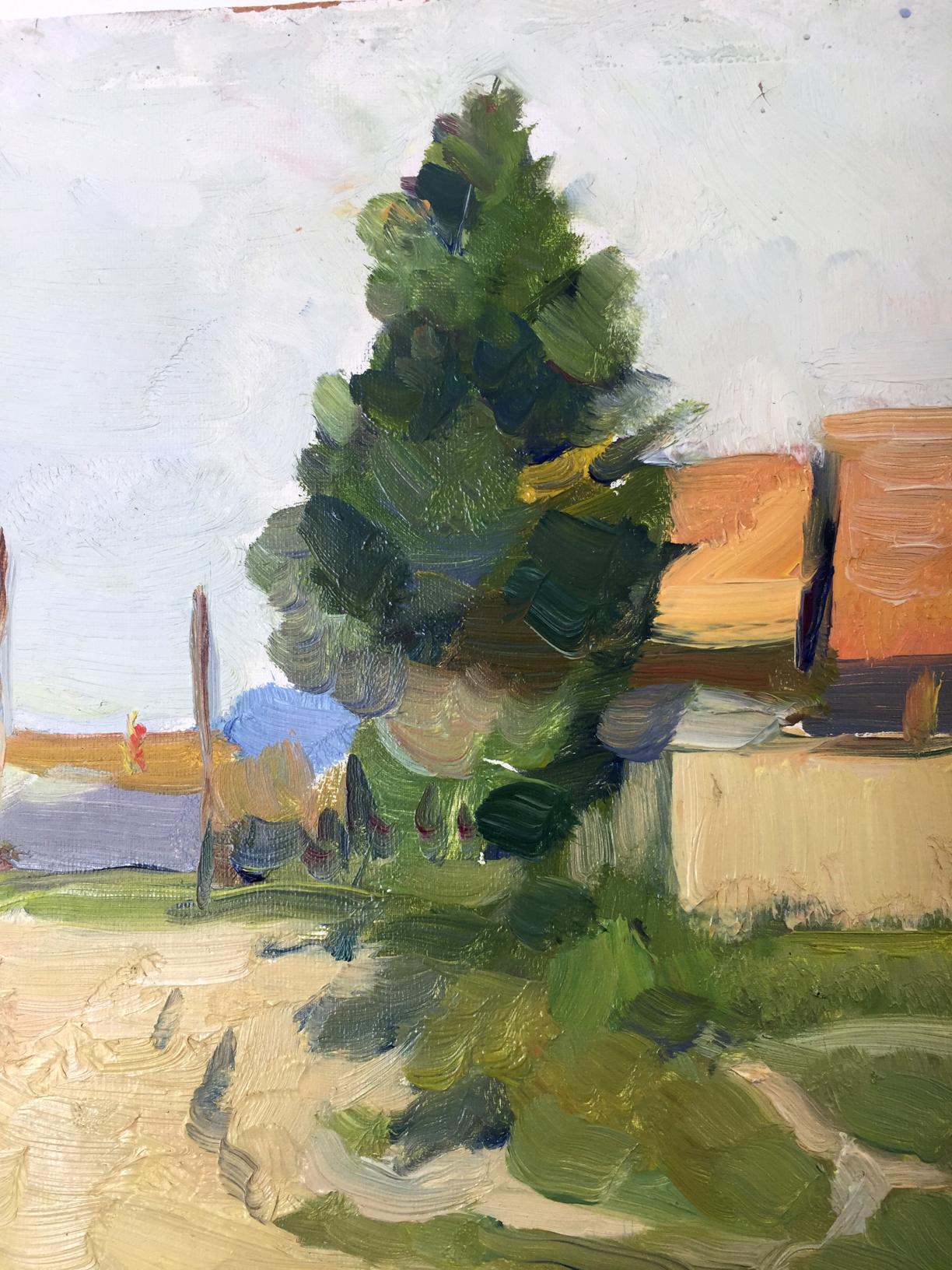 Oil painting Road to the Carpathians El'bert V. A.