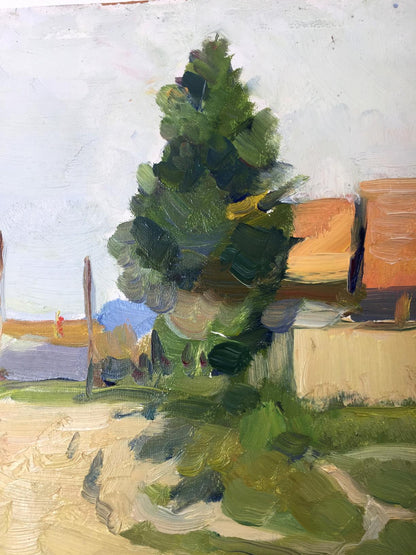 Oil painting Road to the Carpathians El'bert V. A.