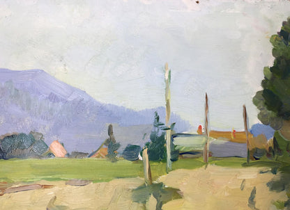 Oil painting Road to the Carpathians El'bert V. A.