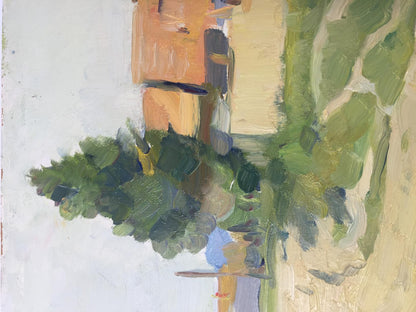 Oil painting Road to the Carpathians El'bert V. A.