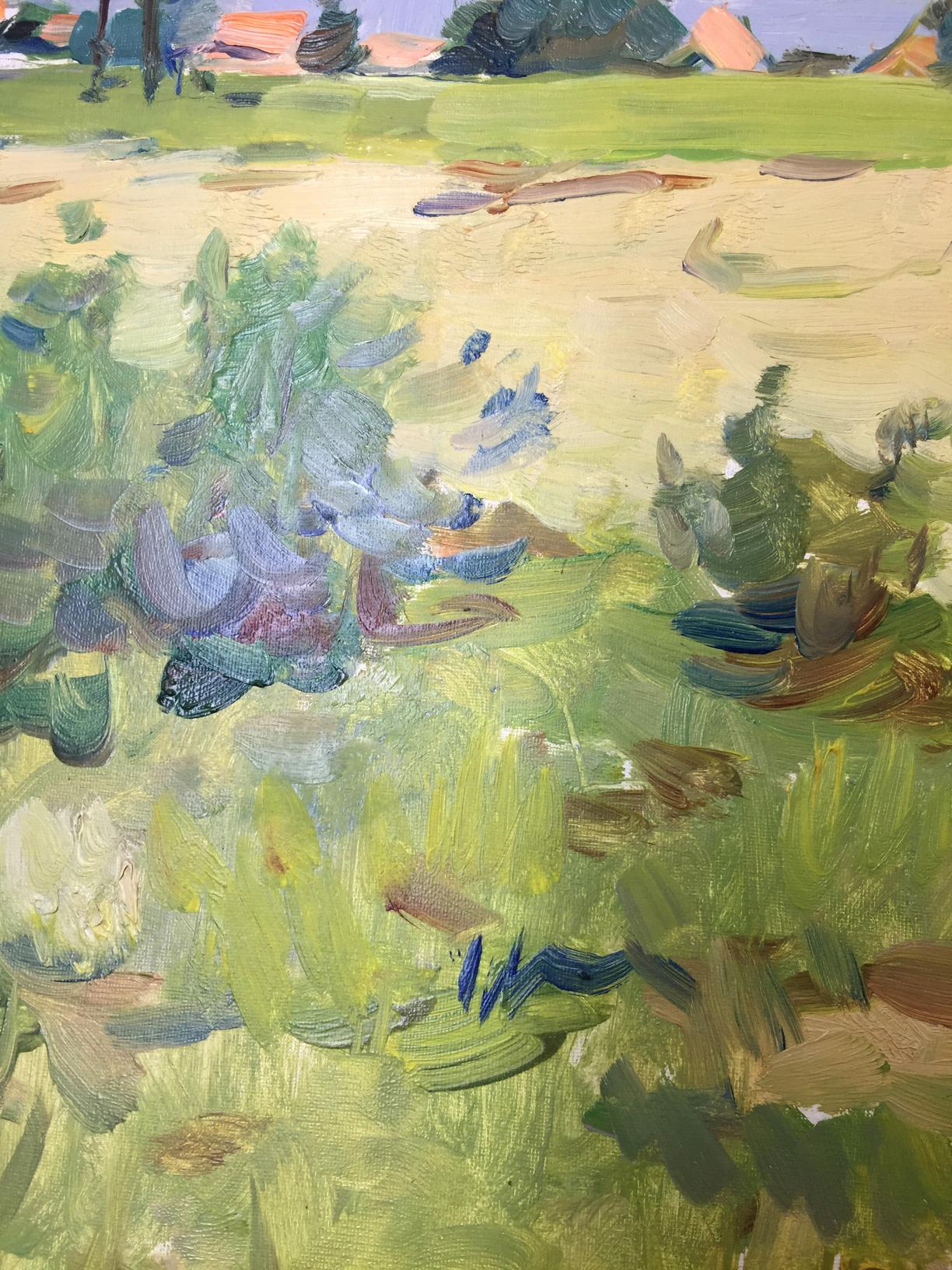 Oil painting Road to the Carpathians El'bert V. A.