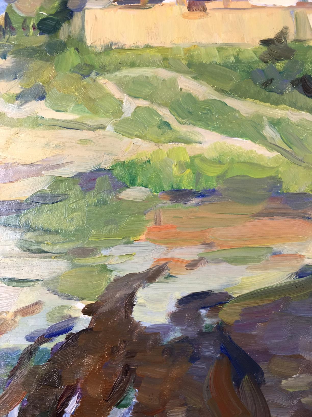 Oil painting Road to the Carpathians El'bert V. A.