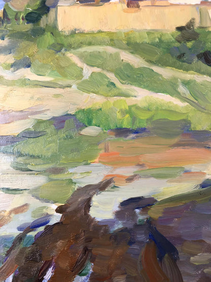 Oil painting Road to the Carpathians El'bert V. A.