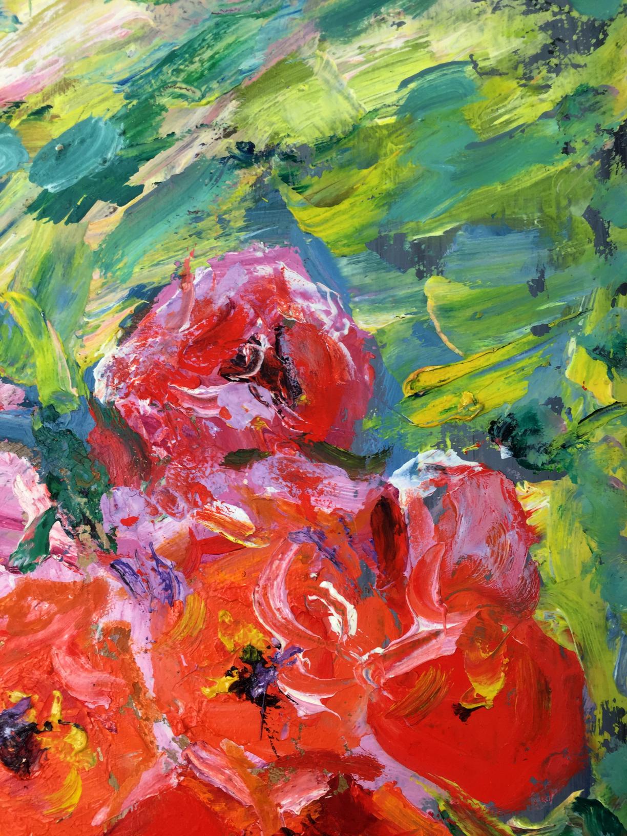 Original painter's oil rendition of a still life