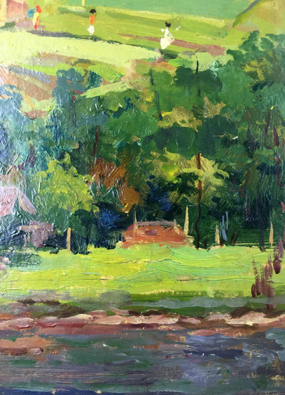 Oil painting Summer Morozov Leonid Arkhipovich