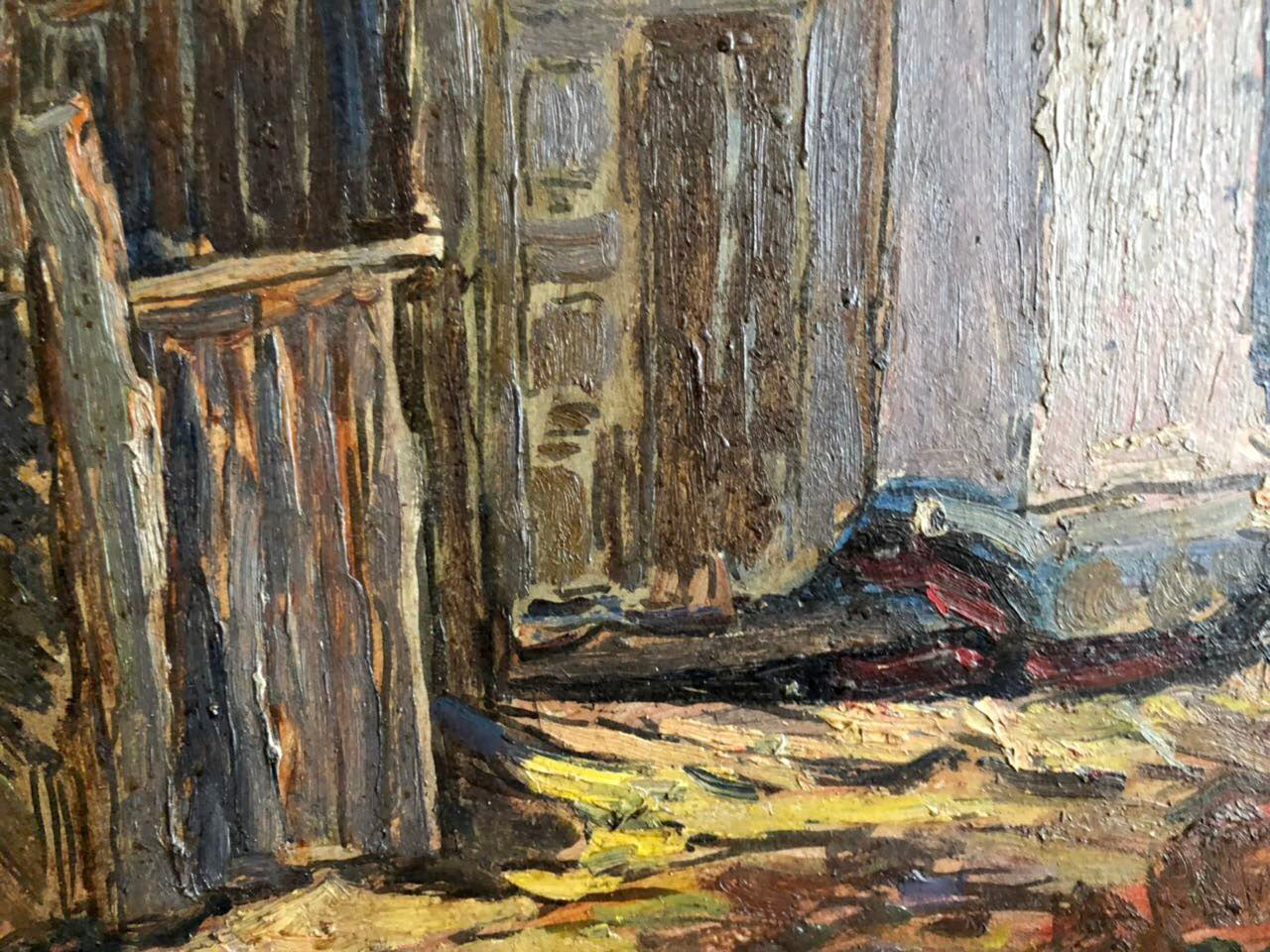 Oil painting Native home Sambour Arkady Geseyonovich