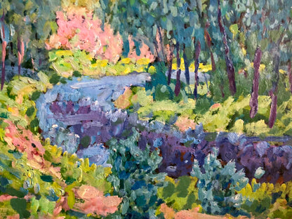 Oil painting Sunny weather Kolosovsky Georgiy Sergeevich