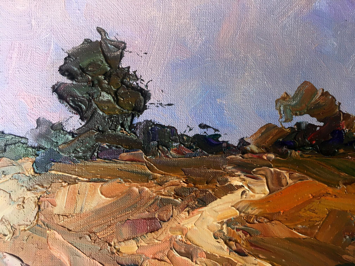 Oil Painting Evening Nature Landscape 