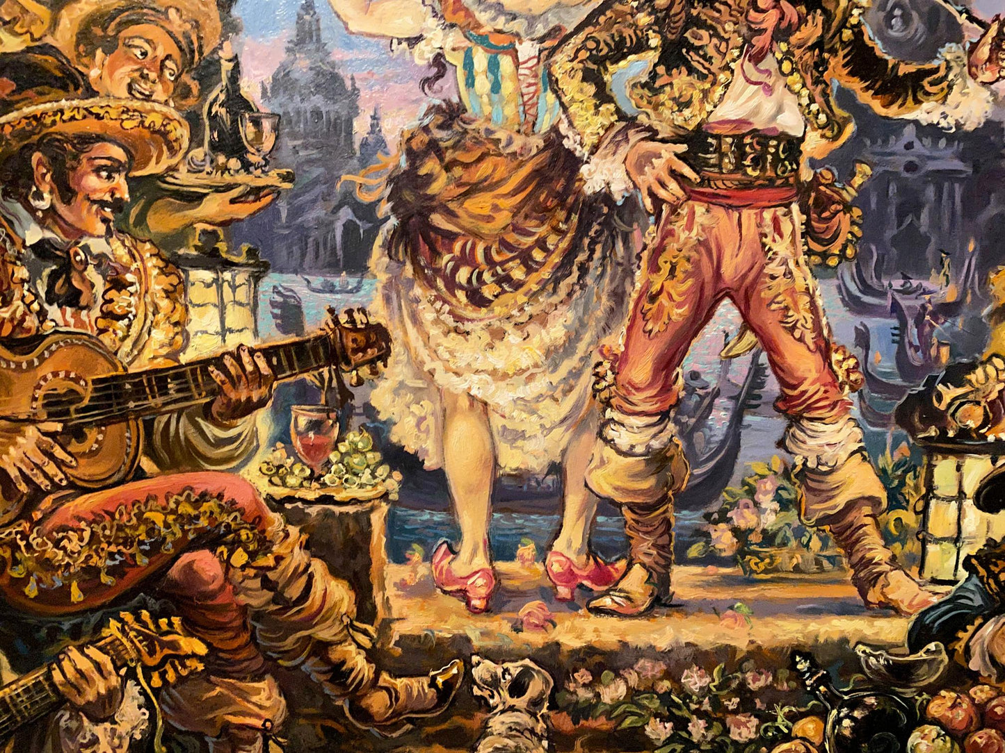 Oil painting Italian dance Alexander Arkadievich Litvinov