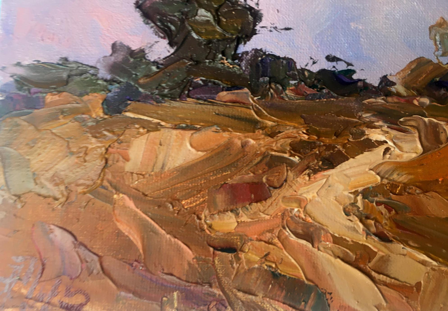 Oil Painting Evening Landscape 