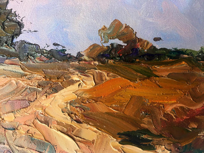 Oil Painting Evening Summer Landscape 