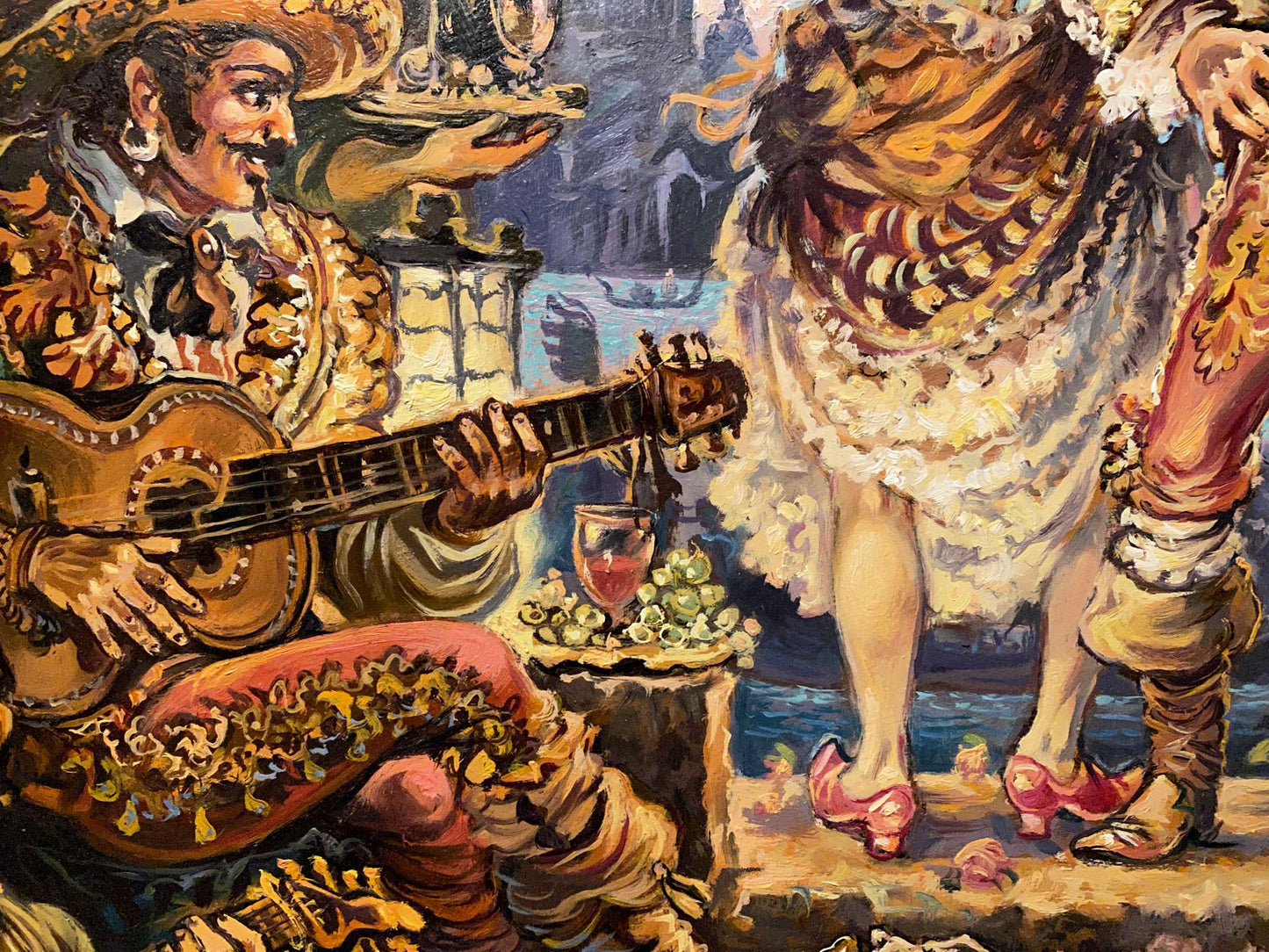 Oil painting Italian dance Alexander Arkadievich Litvinov