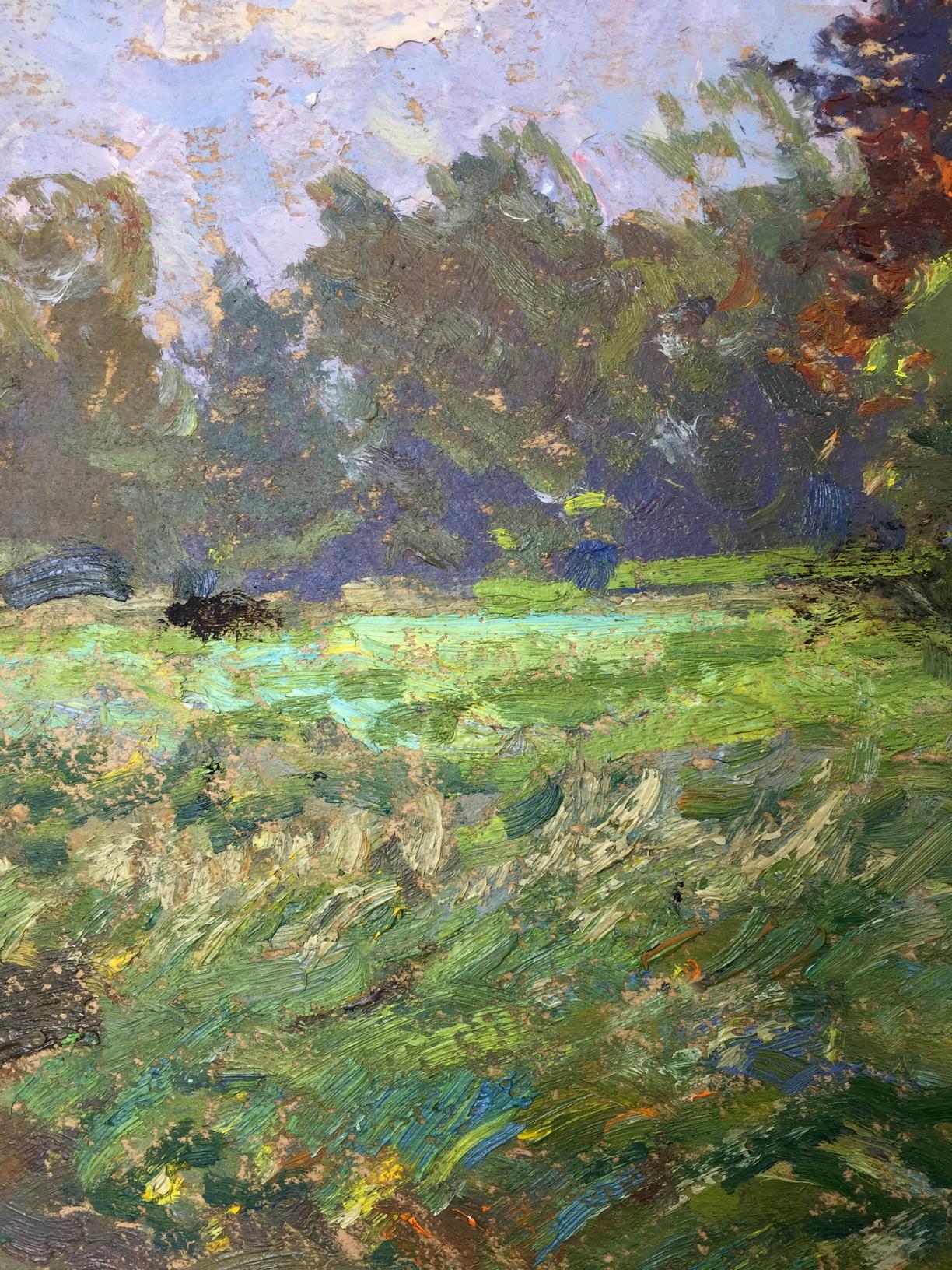 Oil painting Glade in the forest Sevast'yanov Viktor Grigor'yevich