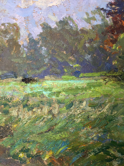 Oil painting Glade in the forest Sevast'yanov Viktor Grigor'yevich