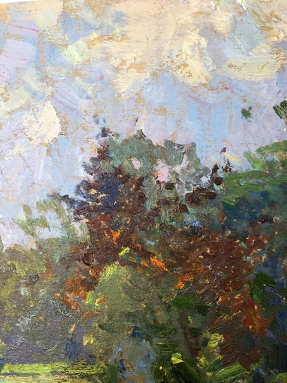 Oil painting Glade in the forest Sevast'yanov Viktor Grigor'yevich