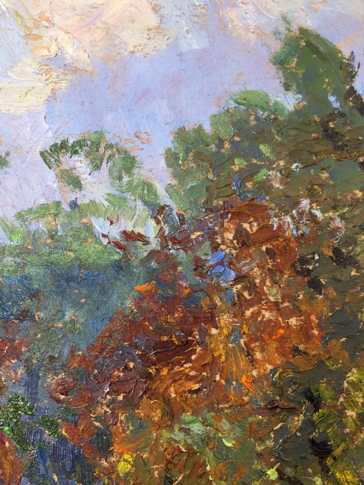 Oil painting Glade in the forest Sevast'yanov Viktor Grigor'yevich