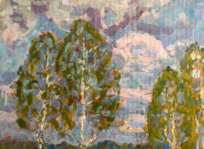 Oil painting In April Kolosovsky Georgiy Sergeevich