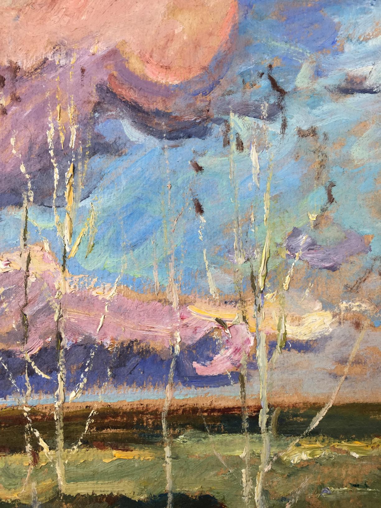 Oil painting Meadows Sevast'yanov Viktor Grigor'yevich